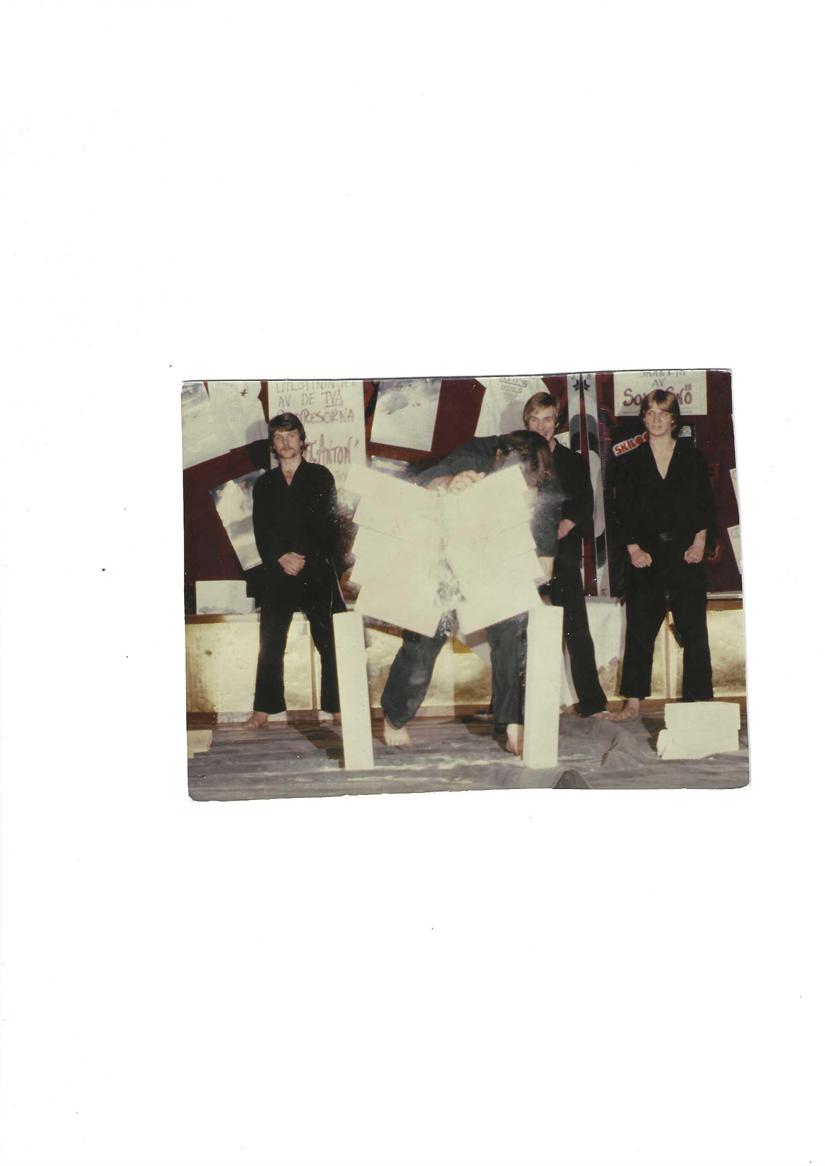 Historisk bild från Westeras Tai-Nui Club i Västerås - kampsportsträning och tävlingar sedan 1976