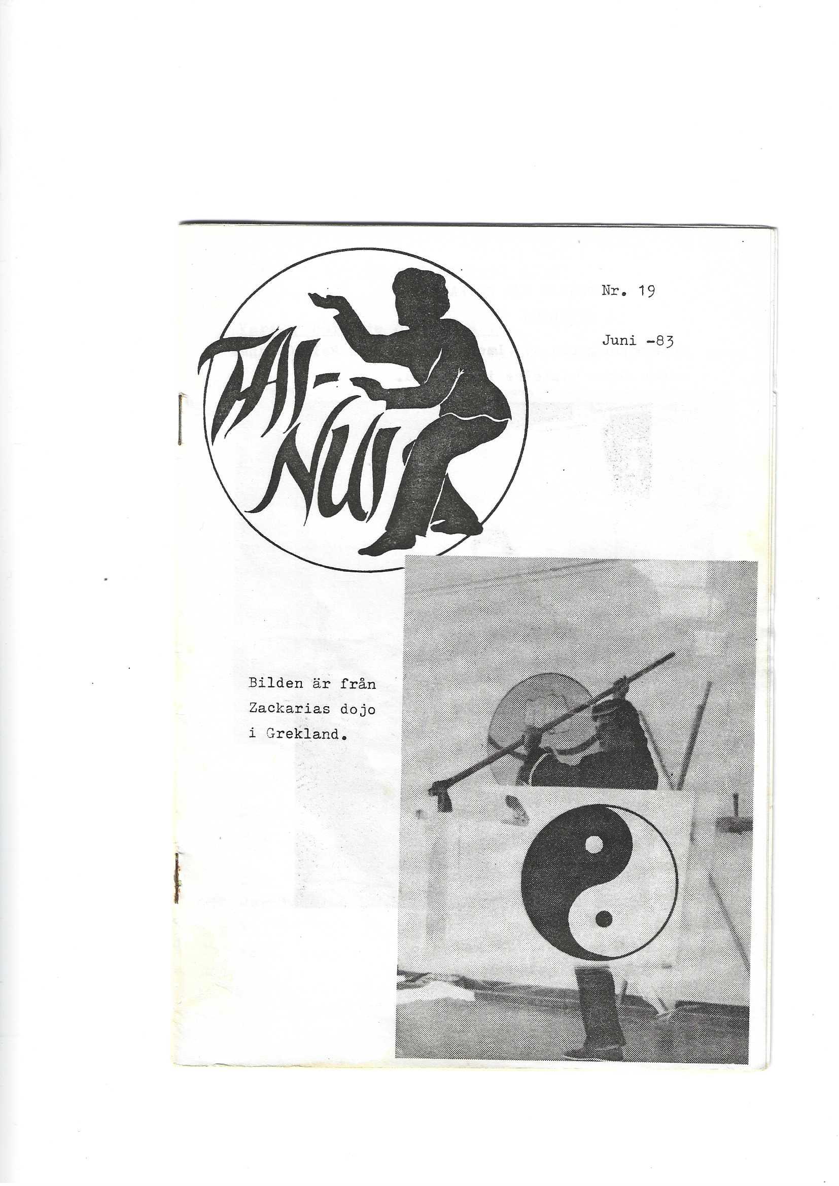 Historisk bild från Westeras Tai-Nui Club i Västerås - kampsportsträning och tävlingar sedan 1976