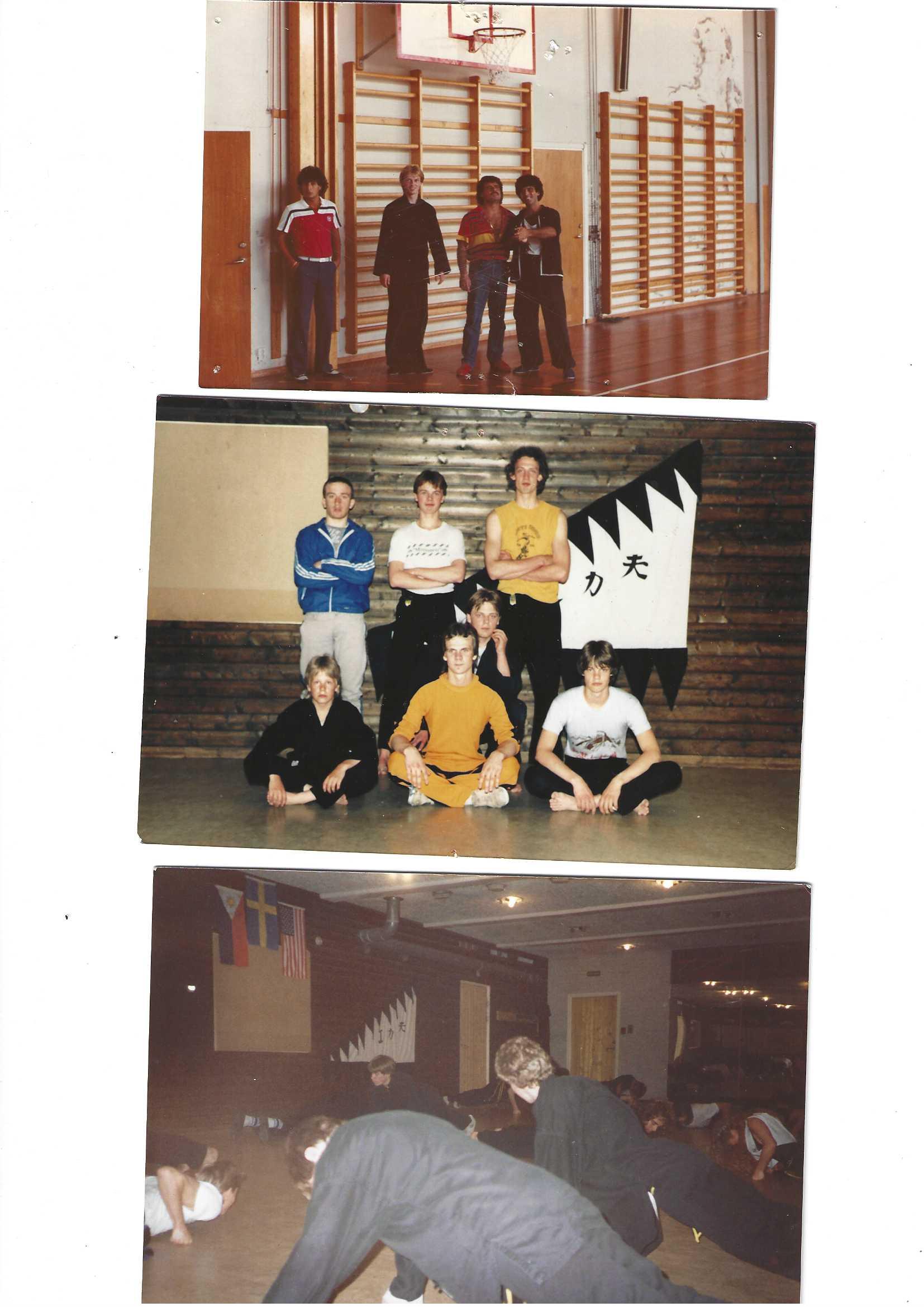 Historisk bild från Westeras Tai-Nui Club i Västerås - kampsportsträning och tävlingar sedan 1976