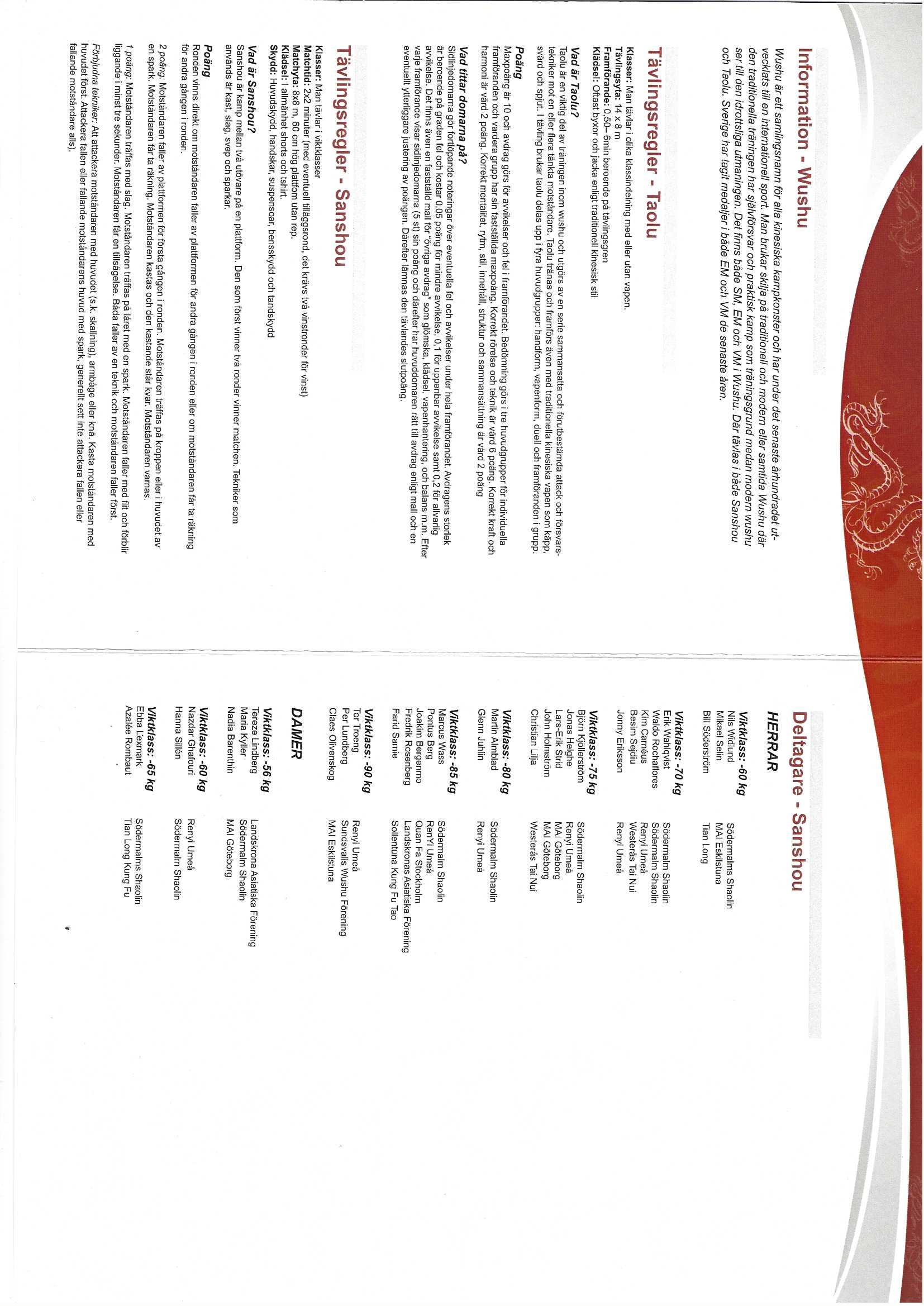 Historisk bild från Westeras Tai-Nui Club i Västerås - kampsportsträning och tävlingar sedan 1976