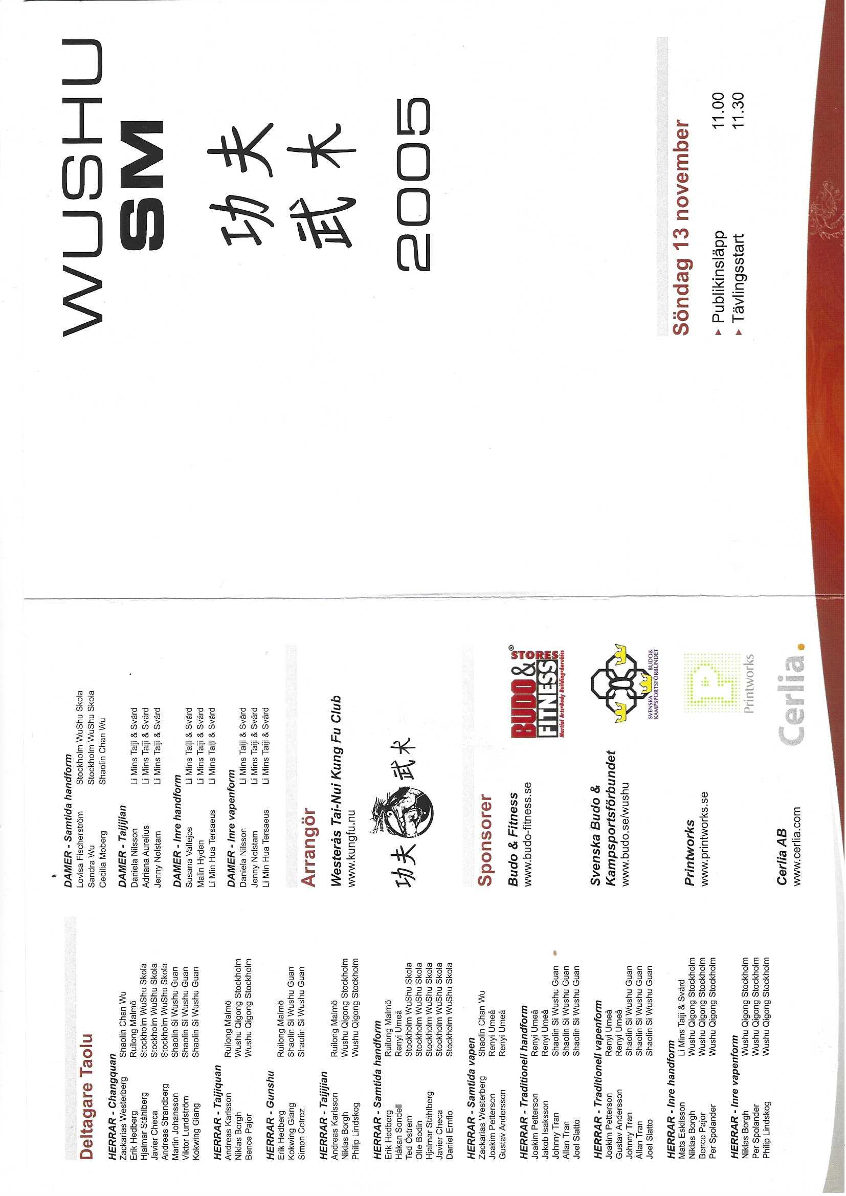 Historisk bild från Westeras Tai-Nui Club i Västerås - kampsportsträning och tävlingar sedan 1976